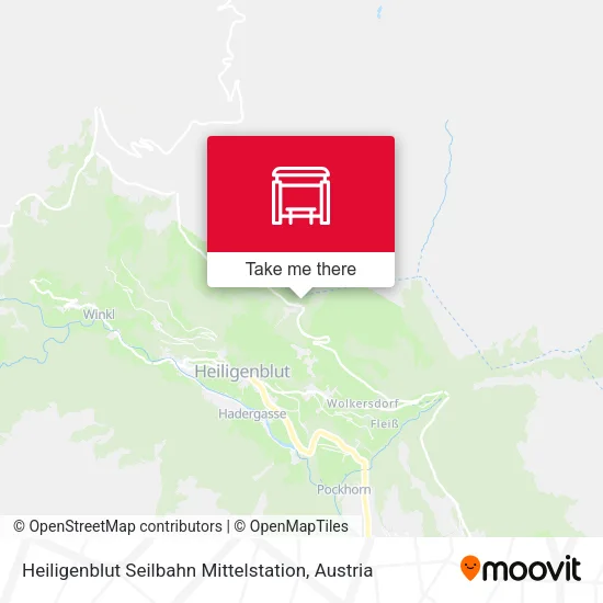Heiligenblut Seilbahn Mittelstation map