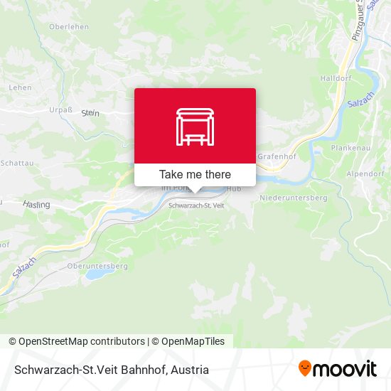 Schwarzach-St.Veit Bahnhof map