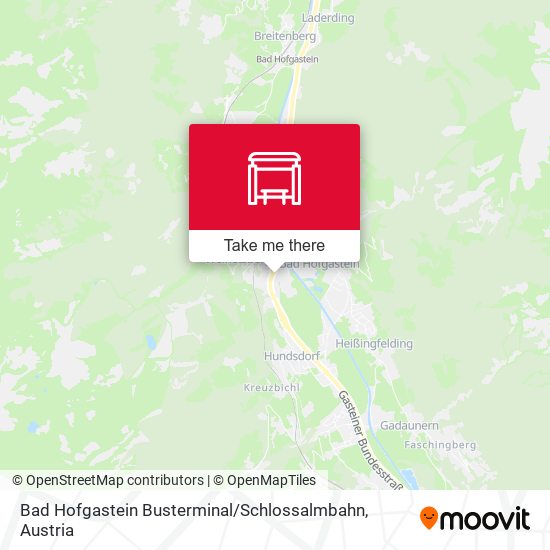 Bad Hofgastein Busterminal / Schlossalmbahn map