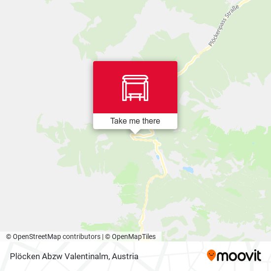 Plöcken Abzw Valentinalm map