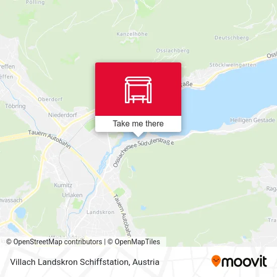 Villach Landskron Schiffstation map
