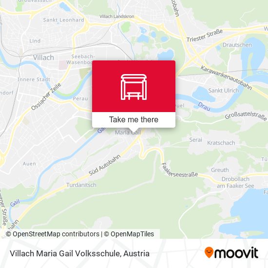 Villach Maria Gail Volksschule map