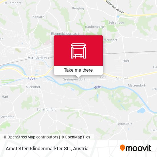 Amstetten Blindenmarkter Str. map