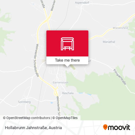 Hollabrunn Jahnstraße map