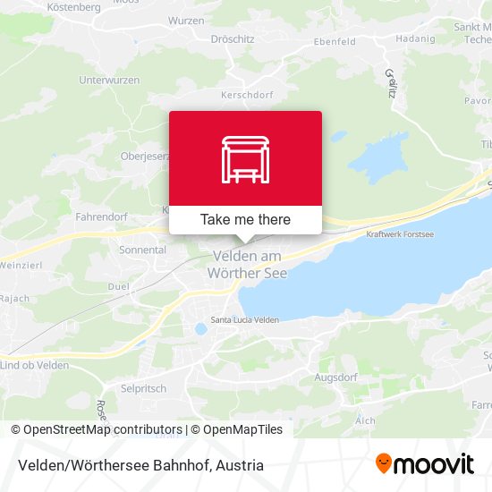 Velden/Wörthersee Bahnhof map
