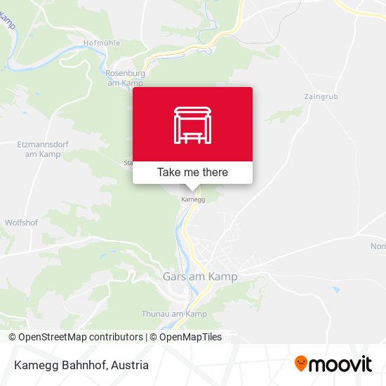 Kamegg Bahnhof map