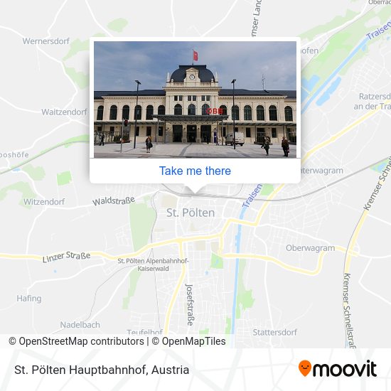 St. Pölten Hauptbahnhof map