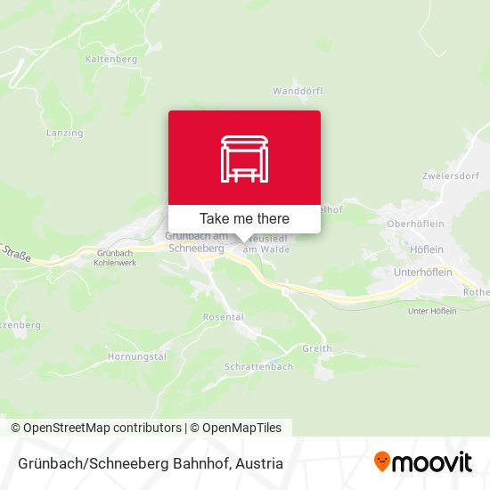 Grünbach/Schneeberg Bahnhof map