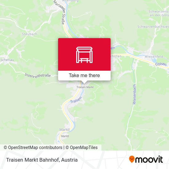 Traisen Markt Bahnhof map