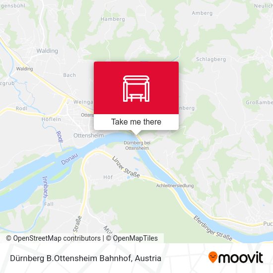 Dürnberg B.Ottensheim Bahnhof map