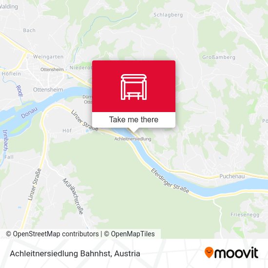 Achleitnersiedlung Bahnhst map
