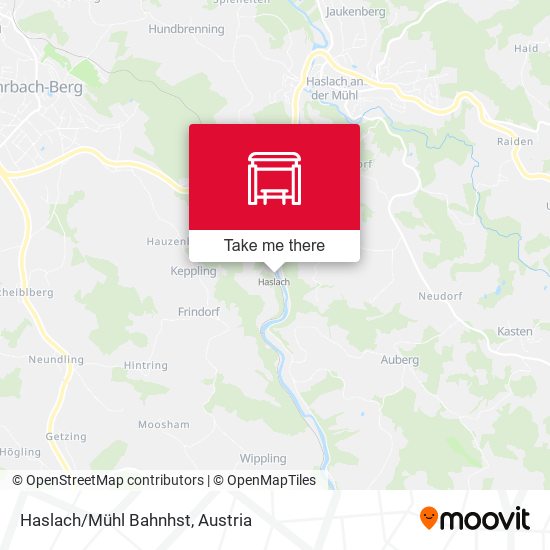 Haslach/Mühl Bahnhst map