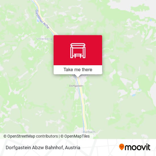 Dorfgastein Abzw Bahnhof map