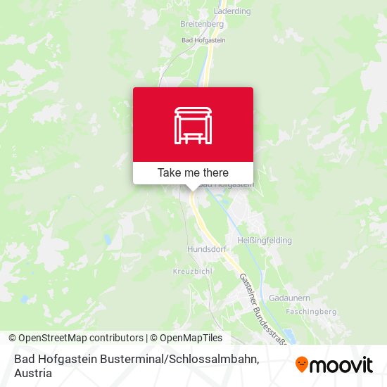 Bad Hofgastein Busterminal / Schlossalmbahn map