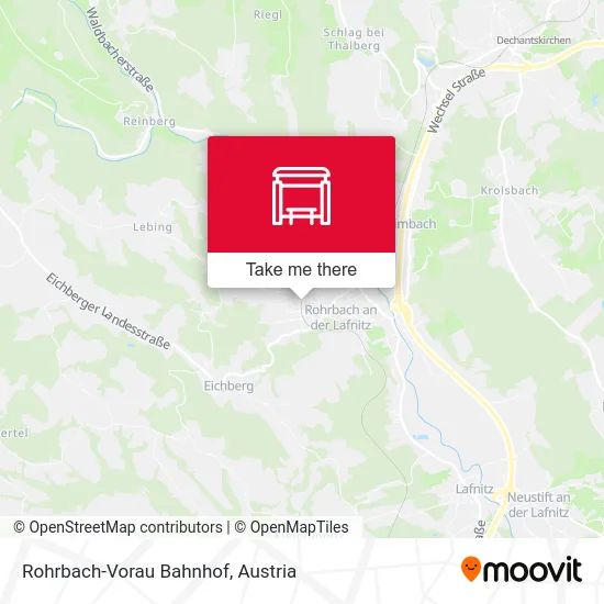 Rohrbach-Vorau Bahnhof map