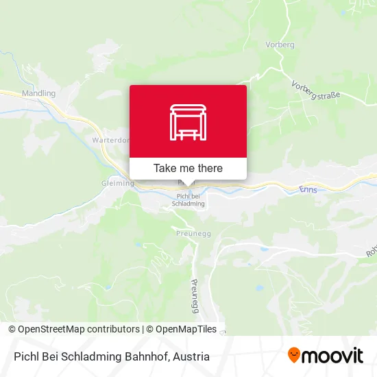 Pichl Bei Schladming Bahnhof map