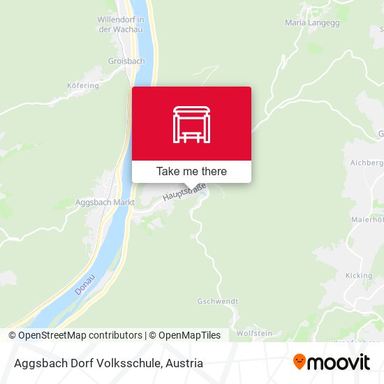 Aggsbach Dorf Volksschule map