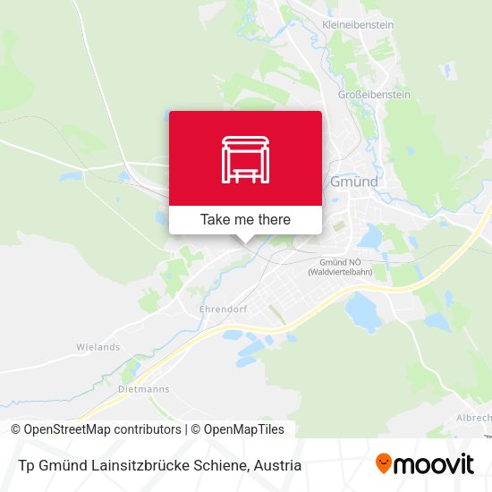 Tp Gmünd Lainsitzbrücke Schiene map