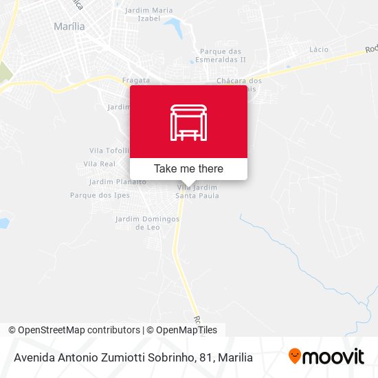 Mapa Avenida Antonio Zumiotti Sobrinho, 81