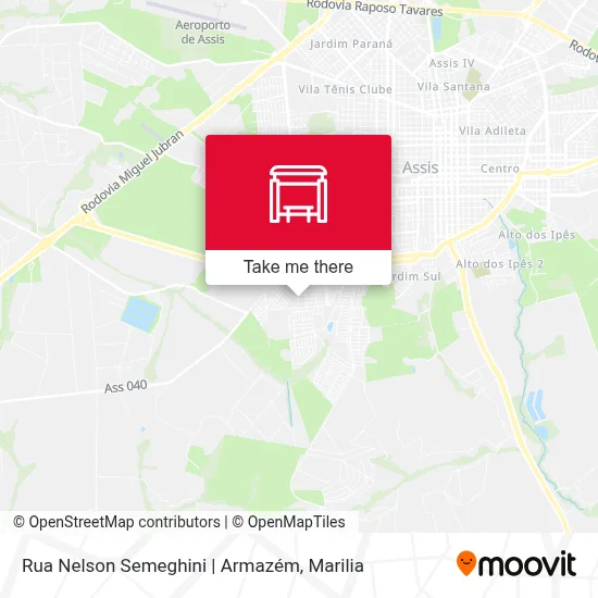 Rua Nelson Semeghini | Armazém map
