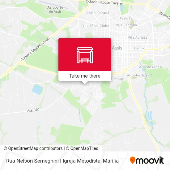 Rua Nelson Semeghini | Igreja Metodista map