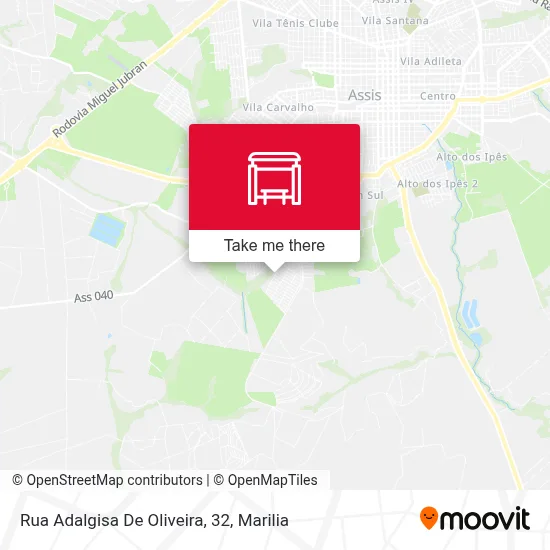 Rua Adalgisa De Oliveira, 32 map