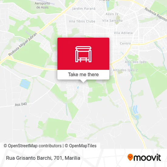 Rua Grisanto Barchi, 701 map