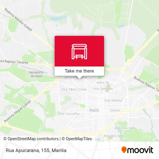 Rua Apucarana, 155 map
