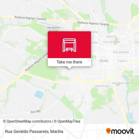 Rua Geraldo Passarelo map
