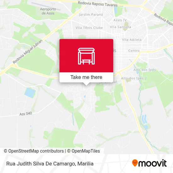 Rua Judith Silva De Camargo map