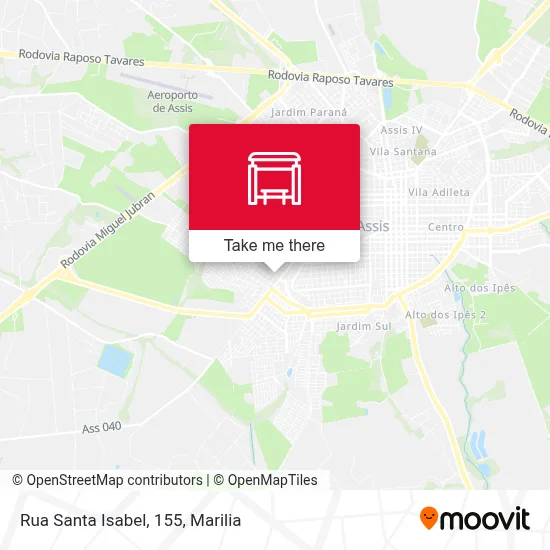 Rua Santa Isabel, 155 map