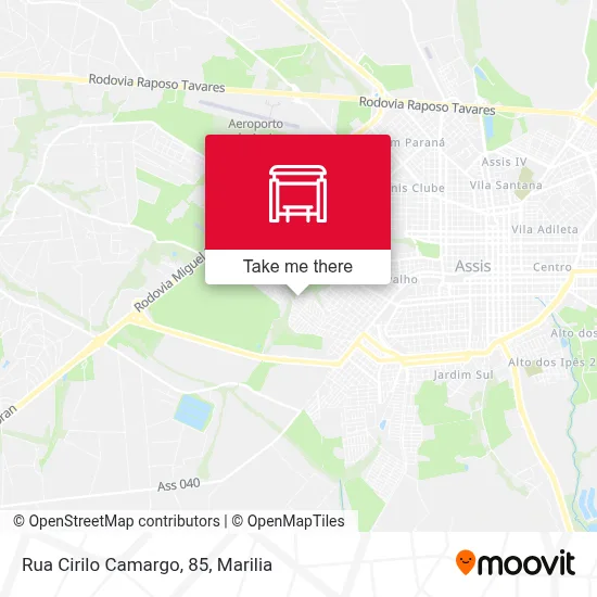 Rua Cirilo Camargo, 85 map