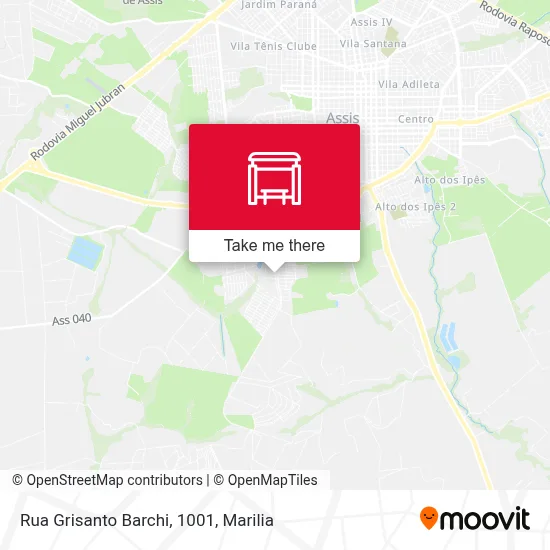 Rua Grisanto Barchi, 1001 map
