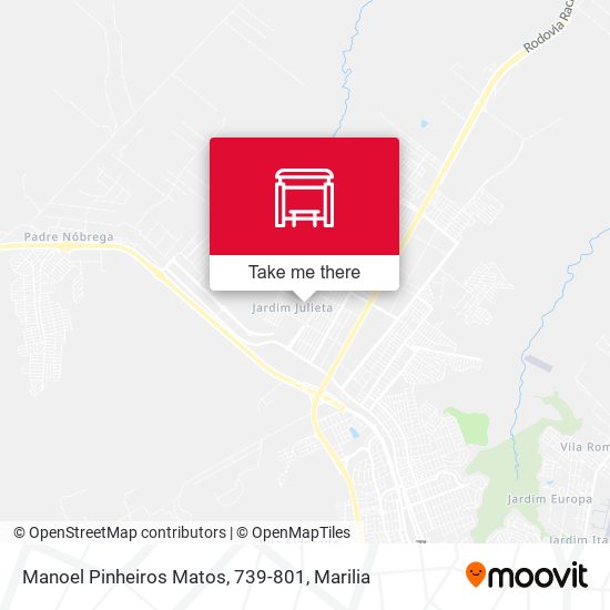 Mapa Manoel Pinheiros Matos, 739-801
