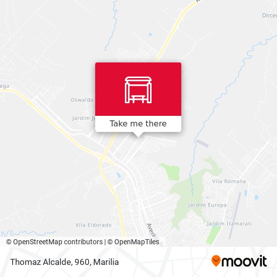 Mapa Thomaz Alcalde, 960