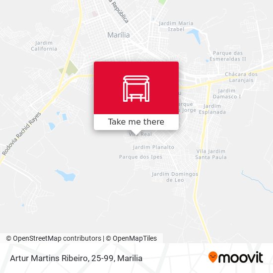 Artur Martins Ribeiro, 25-99 map