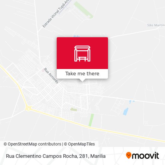 Mapa Rua Clementino Campos Rocha, 281