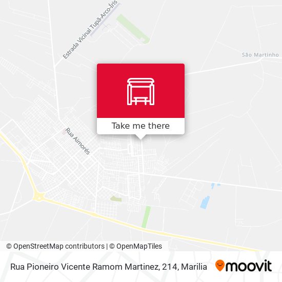 Mapa Rua Pioneiro Vicente Ramom Martinez, 214