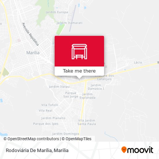 Rodoviária De Marília map