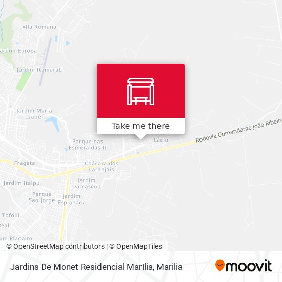 Mapa Jardins De Monet Residencial Marília