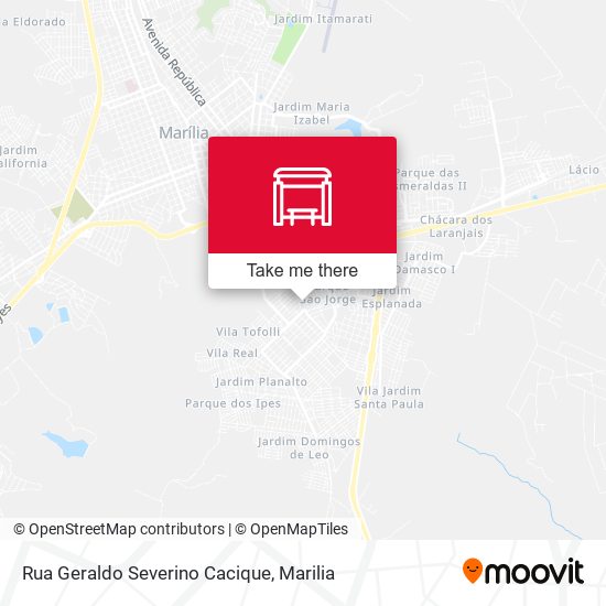 Mapa Rua Geraldo Severino Cacique