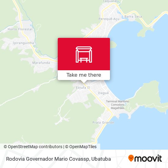 Mapa Rodovia Governador Mario Covassp
