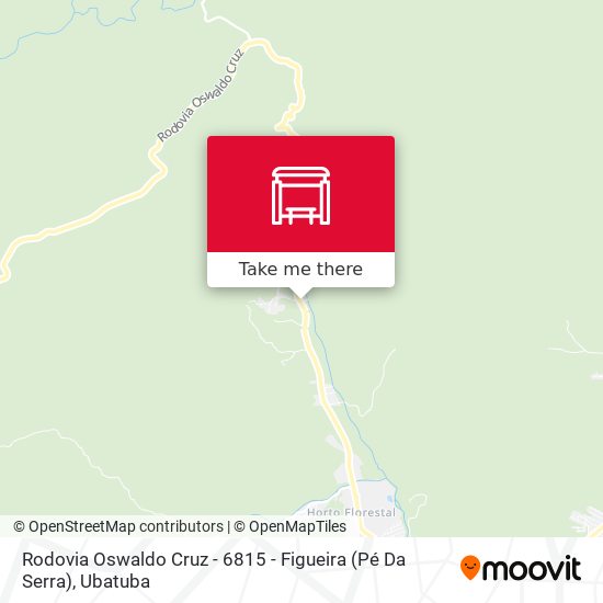 Mapa Rodovia Oswaldo Cruz -  6815 - Figueira (Pé Da Serra)