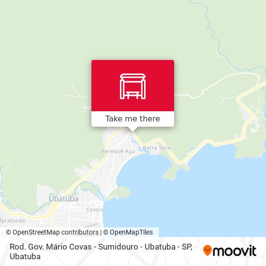 Mapa Rod. Gov. Mário Covas - Sumidouro -  Ubatuba - SP