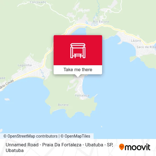 Unnamed Road - Praia Da Fortaleza -  Ubatuba - SP map