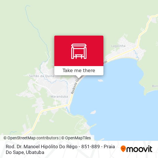 Mapa Rod. Dr. Manoel Hipólito Do Rêgo -  851-889 - Praia Do Sape