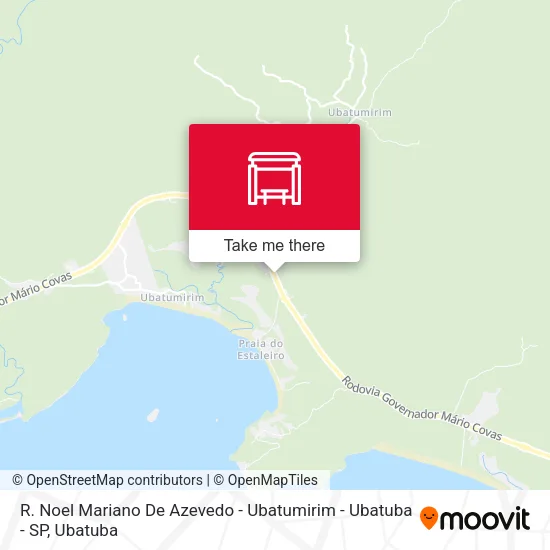 R. Noel Mariano De Azevedo - Ubatumirim -  Ubatuba - SP map