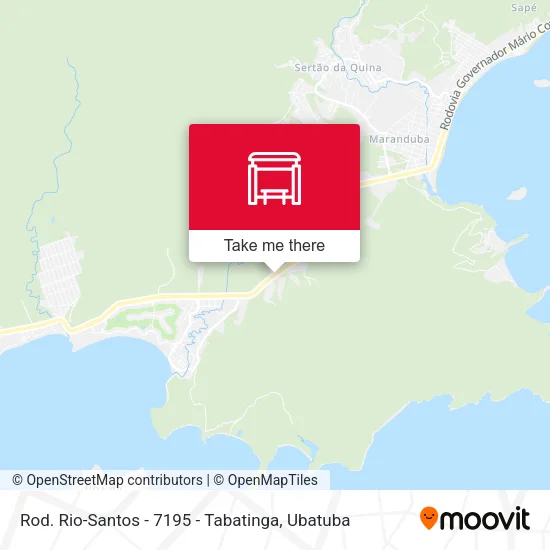 Rod. Rio-Santos -  7195 - Tabatinga map