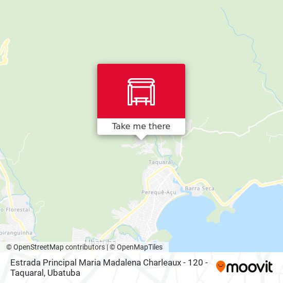 Mapa Estrada Principal Maria Madalena Charleaux -  120 - Taquaral