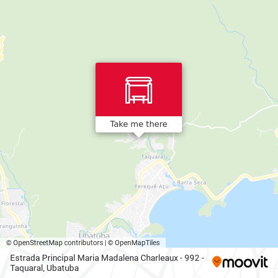 Mapa Estrada Principal Maria Madalena Charleaux -  992 - Taquaral